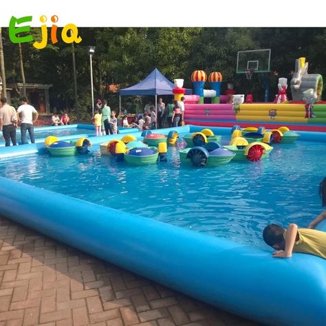 PVC Tarpaulin Customized Large Inflatable Adult Swimming Pool For Adult and Kids _ - AliExpress Mobile Backyard Water Parks, Portable Swimming Pools, Stock Tank Pool Diy, Swimming Pool Liners, Pool Aesthetic, Pool Diy, Am I Crazy, Inflatable Water Park, Pool Pond