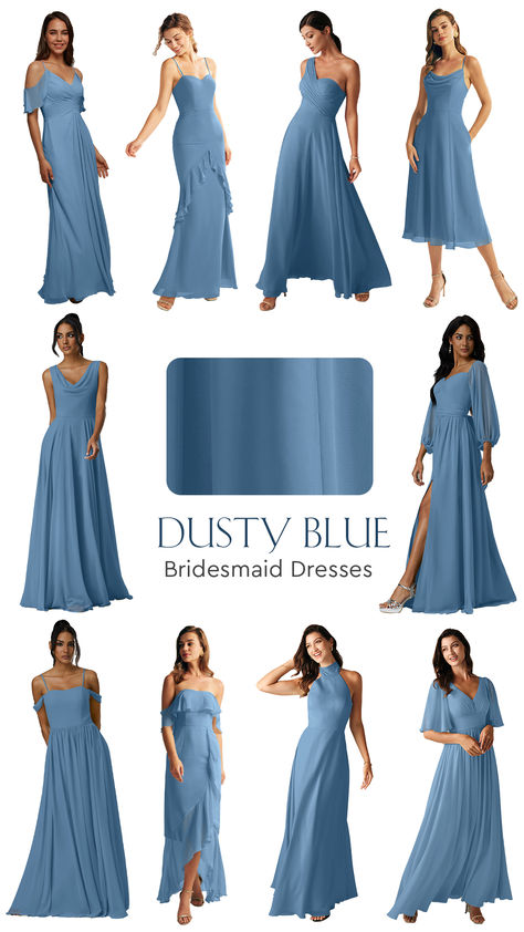 Blue bridesmaid dresses starting at $79, with free customization! Elegant and perfect for any wedding. Shop now and let your bridesmaids shine! 💗 Bridesmaid Dresses Steel Blue, Medium Blue Bridesmaid Dresses, Bridesmaid Dresses Shades Of Blue, Fall Blue Bridesmaid Dresses, Bridesmaid Dresses Blue Dusty, Dusty Blue Bridesmaid Dresses Mismatched, Blue Wedding Bridesmaid Dress, Dusky Blue Bridesmaid Dresses, Bridesmaid Blue Dresses