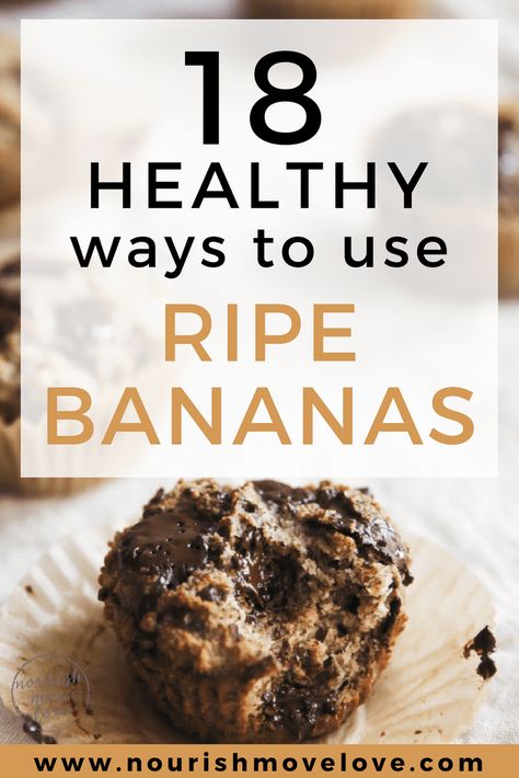 Very Ripe Banana Recipes Healthy, Clean Banana Recipes, Things To Make With Bananas Healthy, Healthy Dessert With Ripe Bananas, Bannan Recipes Healthy, Healthy Recipes Ripe Bananas, Ways To Use Up Ripe Bananas, Recipes With Three Ripe Bananas, Rotten Bananas Recipes