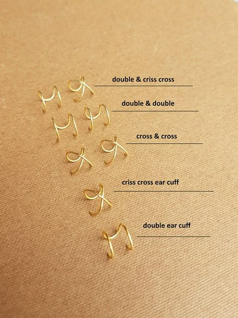 Rose Gold Ear Cuff, Simple Ear Cuff, Etsy Diy, Piercings Unique, Etsy Ideas, Gold Ear Cuff, Bar Stud Earrings, Diy Wire Jewelry, Ear Cuff Earings