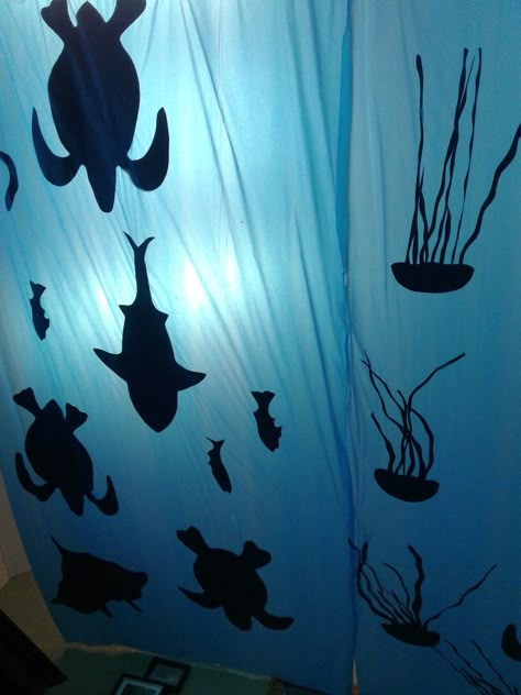 Ocean Themed Room Decorations, Jellyfish Classroom Door Decoration, Submarine Decorations Under The Sea, Under The Sea Classroom Ideas, Under The Sea Party Decor, Tide Pool Decorations, Under The Sea Hallway, Sea Decoration Ideas Ocean Themes, Under The Sea Ceiling