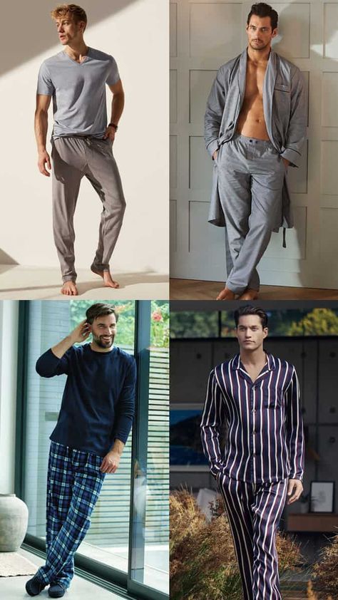 The Best Men's Pyjamas For Lounging About In Style Pajama Party Outfit, Lounge Wear Stylish, Mens Leisure Wear, Lounge Wear Men, Mens Pjs, Men Nightwear, Stylish Pajamas, Men Loungewear, Stylish Loungewear