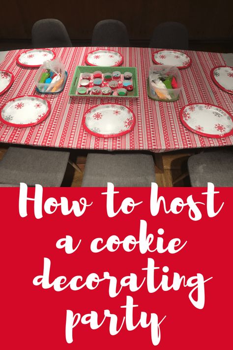 Cookie Decorating Station Party, Class Christmas Cookie Decorating Party, How To Host A Cookie Decorating Party, Christmas Cookie Decorating Birthday Party, Easy Christmas Lunch Ideas For Kids, Classroom Cookie Decorating Party, Cookie Decorating Christmas Party, Cookie Decorating Contest Ideas, Cookie Decorating Station For Kids