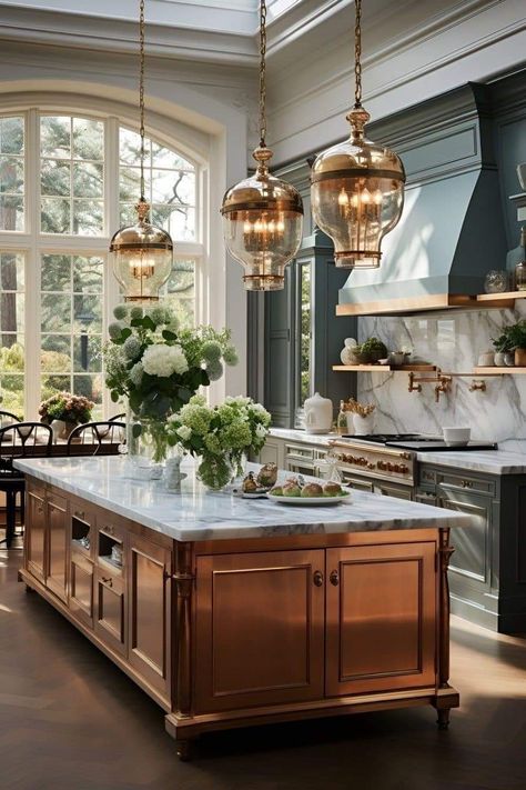 Pax Kitchen, French Style Interior, Dream Kitchens Design, Dream Kitchens, Kitchen Inspiration Design, Beautiful Kitchen, Dream House Interior, Decoration Inspiration, Large Kitchen