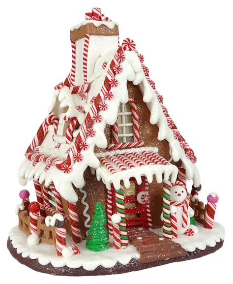 Clay Gingerbread House, Clay Gingerbread, Charleston Gardens, Ginger House, Gingerbread Creations, Snowman Cookie, Christmas Tree Village, Gingerbread House Designs, Gingerbread House Cookies