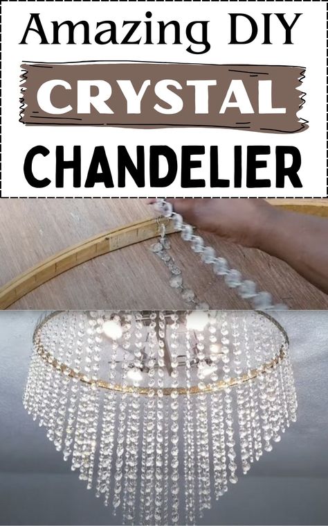 Diy Ear Plugs, Diy Crystal Chandelier, Easy Diy Furniture Projects, Chandelier Diy Crystal, Small Living Ideas, Diy Chandeliers, Diy Lamp Makeover, Mom Home Decor, Homemade Board Games