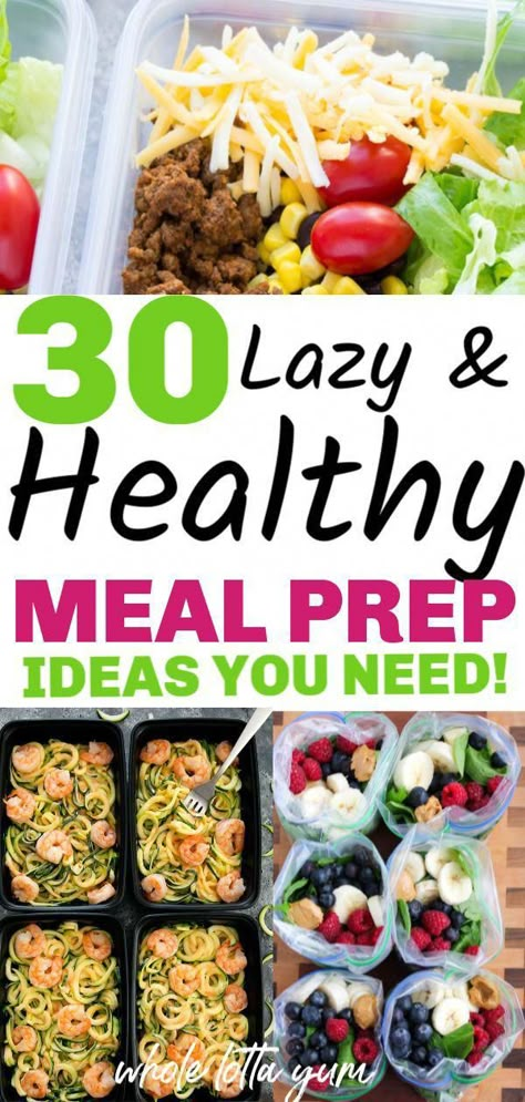 Lazy Healthy Meals, Lazy Meal Prep, Easy Meal Prep Recipes, 1000 Calorie, Healthy Meal Prep Ideas, Healthy Lunch Meal Prep, Easy Healthy Meal, Chicken Healthy, Easy Healthy Meal Prep