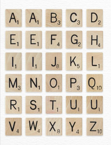 Scrabble Letters Printable, Game Board Party, Scramble Letters, Digital Stickers Free, Collage Items, Boulet Journal, Scrabble Game, Journal Things, Board Party