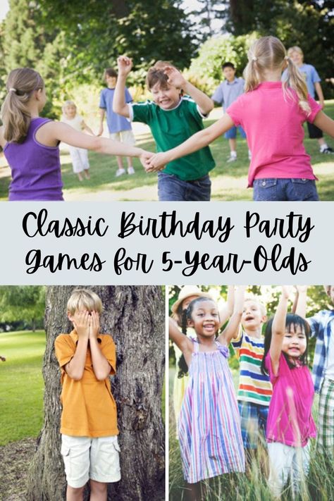 27 Best Birthday Party Games for 5-Year-Olds - Fun Party Pop 5 Year Birthday Games, Birthday Party Games For Preschoolers, Kid Birthday Party Games Outdoor, 5 Year Birthday Party Ideas Outdoor, Party Games 5 Year, Park Party Games For Kids, 5 Year Birthday Party Activities, Preschool Birthday Party Games, Party Games For 5 Yrs Old