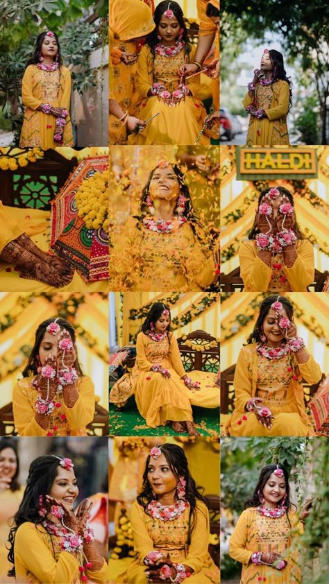 Haldi Ceremony Decoration Ideas 
Haldi ceremony at Home 
Simple Haldi Decorations 
Outdoor Haldi Decoration Haldi Ceremony At Home, Haldi At Home, Haldi Photography Ideas, Haldi Pose, Haldi Poses For Bride, Haldi Photography, Easy Decoration Ideas, Haldi Bride, Haldi Poses