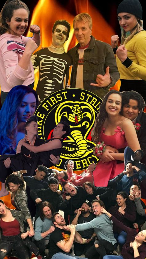 #cobrakai Cobra Kai Group Photo, Cobra Kai Cast Wallpaper, Cobra Kai Movie Poster, Cobra Kai Cast Pictures, Funny Cobra Kai Photos, Cobra Kai Wallpaper, Miguel Diaz, Cobra Kai Dojo, Karate Kid Cobra Kai