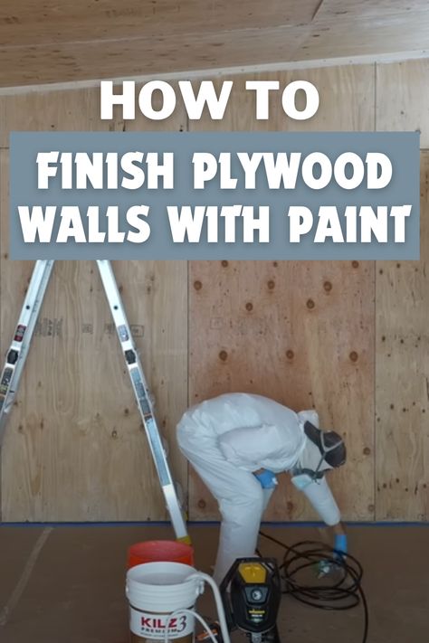 How to Finish Plywood Walls with Paint How To Decorate Plywood Walls, Stain Plywood Walls, Paint Plywood Walls Ideas, Using Plywood For Walls, Beaded Plywood Walls, Finished Plywood Walls, How To Cover Plywood Walls, How To Paint Plywood Walls, Plywood Walls Painted