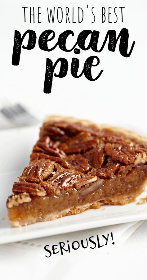 The best easy homemade pecan pie recipe - This traditional Southern recipe is homemade from scratch except for the crust which is premade and packaged. Classic simple recipe for Thanksgiving dinner like Grandma used to make. Original gooey no fail instructions. #dessertrecipes #dessert #sweettooth Southern Pecan Pie Recipe, Best Pecan Pie Recipe, Homemade Pecan Pie, Southern Pecan Pie, Best Pecan Pie, Easy Pie Recipes, Easy Pie, Pecan Pie Recipe, Pecan Recipes