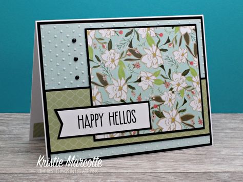 Backyard Table, Kristie Marcotte, Designer Paper Cards, Card Sketches Templates, Card Sketch, Card Layouts, Paper Packs, Best Things In Life, Hello Cards