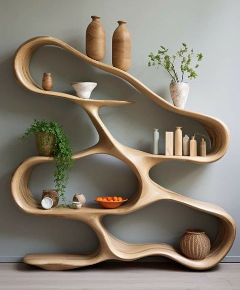 Unique Furniture Design Wood, Nature Inspired Furniture, Creative Furniture, Furniture Designs, Dream House Interior, Home Room Design, Dream House Decor, Aesthetic Room Decor, Unique Furniture