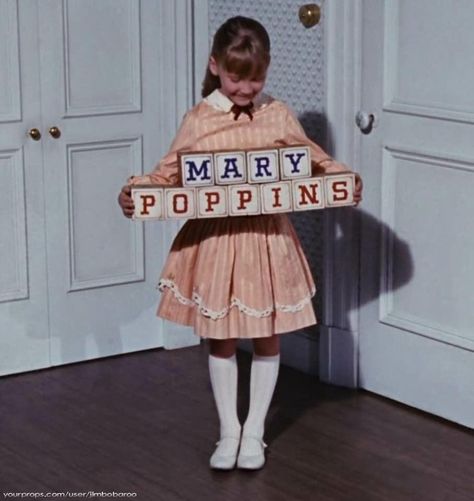 Mary Poppins Jane Banks' Nursery Alphabet Blocks made from scratch Jane Mary Poppins, Mary Poppins Wallpaper, Mary Poppins Aesthetic, Mary Poppins Party Decorations, Mary Poppins Musical, 1960s Movies, Mary Poppins 1964, Nursery Alphabet, Movie Musicals