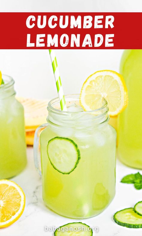 Summer Juice Recipes, Baby Shower Picnic, Lemon Juice Recipes, Cucumber Lemon Water, Cucumber Drink, Cucumber Lemonade, Summer Juice, Fresh Cucumber, Lemon Cucumber