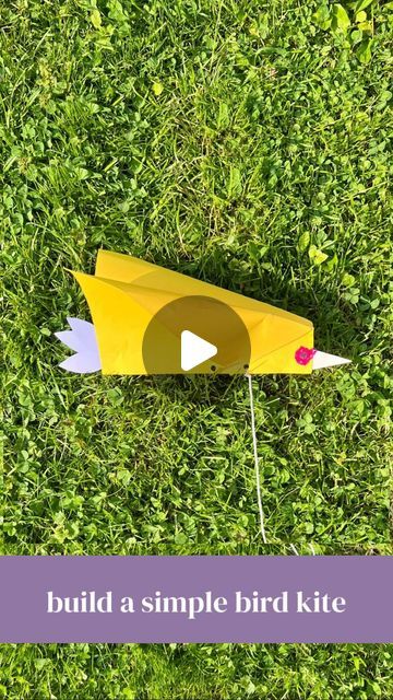 Sami • homeschool mom & block play expert ✨ on Instagram: "Really simple bird kites! 🪁  This super simple kite is fun and easy to build and even without a windy day it is super satisfying to run around with as it flew through the air. Plus it’s a bird! A perfect addition to a bird study!   You can make them too! All you need is a piece of paper or cardstock and a few extra paper scraps, a stapler, a hole puncher, and string. Follow the steps in the reel to make your own!  Happy kite flying!   (This is a re-post from last year! But we can’t wait to make these again!!)   #learningthroughplay #homeschool #craftsforkids #prekhomeschool #kindergarten #prekactivities #montessoriathome #preschoolathome #playbasedlearning #childledlearning #montessorihomeschool" Bird Kite Craft, How Do Birds Fly Experiment, Kite Making For Kids, How Do Birds Fly, Kite Craft, Paper Kite, Diy Kite, Bird Study, Kites Craft