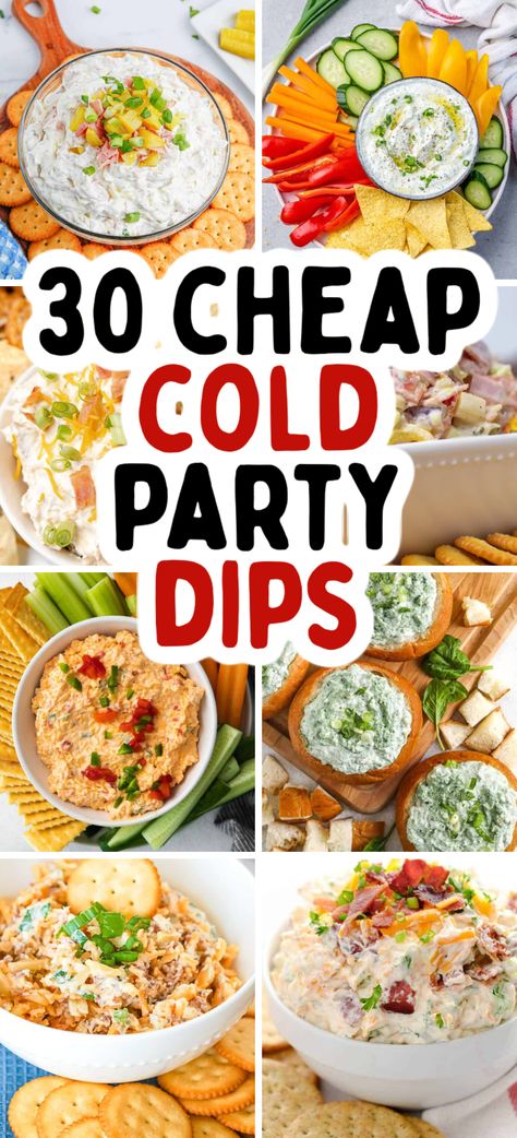 These are the best dips for parties! Easy cold dips, cold dip recipes, cold dips for party appetizers, cheap party appetizers, party appetizers on a budget, cold dips and appetizers, cold appetizer dips, cold appetizer recipes, cold dip ideas, cold dip for party, chip dips, easy dips, best cold dip, best cold appetizers for a party, cold appetizers on a budget. Party Dip Cold, Dip And Chips Appetizers, Easy Cheap Dip Recipes, Cold Nacho Dip, Summer Time Dips, Party Dips Summer, Tailgating Dips Cold, Summer Dip Ideas, Fun Dips Recipes Easy