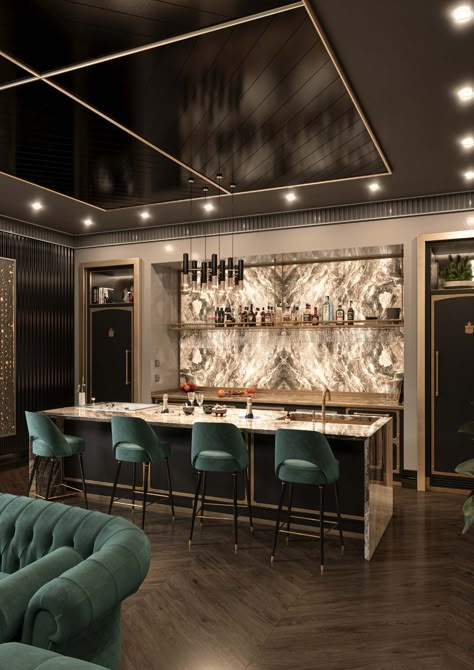 Bar & Lounge Archivi - Officine Gullo Home Bar Designs Luxury, Luxury Bar Design, Home Lounge Room Bar, Bar Lounge Room, Officine Gullo, Home Bar Rooms, Bar In Casa, Modern Home Bar, Home Bar Design