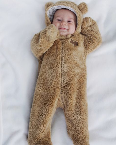 Baby Bear onesie Babies In Bear Onesies, Baby In Bear Onesie, Bear Onesie Baby, Twin Clothes, Teddy Bear Onesie, Baby Bear Onesie, Baby 2024, Teddy Bear Costume, Bear Onesie