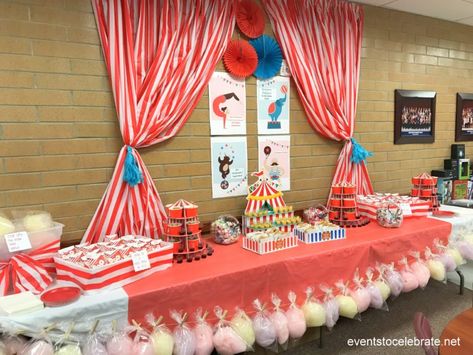 Large Window In Shower Ideas, Window In Shower Ideas, Circus Theme Decorations, Circus Party Favors, Circus Games, Circus Themed Birthday Party, Circus Food, Teacher Appreciation Themes, Carnival Baby Showers