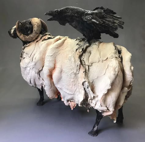 ostinelli and priest sculptures for sale Goat Sculpture, Sheep Sculpture, Lamb Sculpture, Sheep Ceramic, Ceramic Sheep Sculpture, Pottery Sheep Handmade, Ceramic Birds Sculpture, Uncultured Swine, Raku Sheep