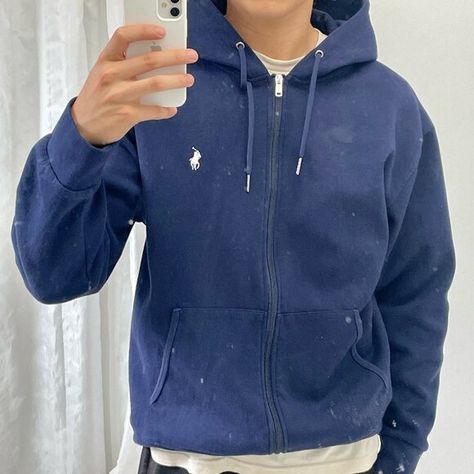 Polo Ralph Lauren Zip Hoodie Men's XL Navy Blue Ralph Lauren Zip Up Hoodie, Hoodie Man, Ralph Lauren Zip, Ralph Lauren Hoodie, Mens Zip Hoodie, Mens Navy, Zip Up Hoodie, Polo By Ralph Lauren, Zip Hoodie