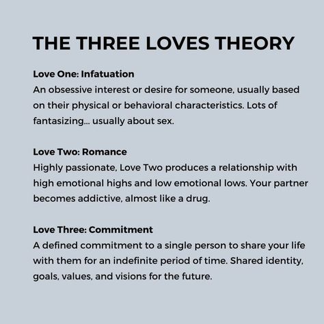 the three loves theory Cancerian Woman, Cardinal Signs, Psychology Facts About Love, Romantic Text Messages, Fun Facts About Love, Commitment Quotes, Love Quotes Relationships, Three Loves, Psychology Love