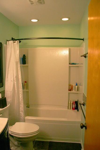 The 40 Sq.ft Bathroom Remodel... - Project Showcase - Page 2 - DIY Chatroom Home Improvement Forum 40 Sq Ft Bathroom, Bathroom Addition, Remodeling Projects, Bathroom Medicine Cabinet, Bathroom Remodel, Alcove Bathtub, Bathrooms Remodel, I Decided, Bathroom Design