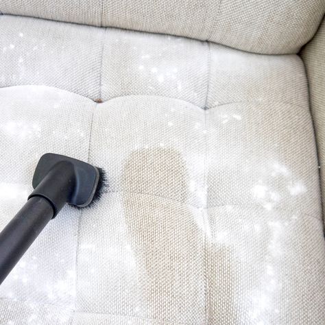 How to Clean a Natural-Fabric Couch | POPSUGAR Smart Living Homemade Toilet Cleaner, Clean Baking Pans, Hardwood Floor Cleaner, Cleaning Painted Walls, Glass Cooktop, Clean Sofa, Deep Cleaning Tips, Couch Fabric, Toilet Cleaner