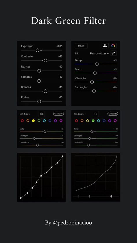 Dark Green Filter | Tutoriais de fotografia, Dicas de fotos, Lightroom . #Lightroom_Tutorial_Photo_Editing_Cinematic #Joker_Lightroom_Preset #Light_Room_Editing_Filter_Dark #Dark_Edit_Lightroom Light Room Editing Filter Dark, Lightroom Tutorial Photo Editing Cinematic, Dark Edit Lightroom, Cinematic Lightroom Presets Free, Cinematic Editing Lightroom, Lightroom Presets Tutorial Aesthetic Dark, Lightroom Night Edit, Lightroom Filters Dark, Light Room Editing Filter