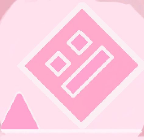 Pink App Icon, App Store Icon, Geometry Dash, Phone Decor, Store Icon, Pink Tiles, App Covers, Cute Pink, App Icon