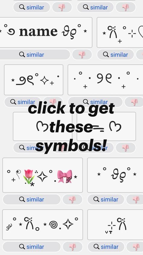 Coquette Text Symbols, How To Get Cute Symbols On Phone, Coquette Emoji Website, Click Here To Get Cute Symbols, Cute Emoji Websites, Click On This Pin To Get Cute Symbols, Tap For Cute Emoji, Click For Cute Symbols, Click Here For Cute Symbols