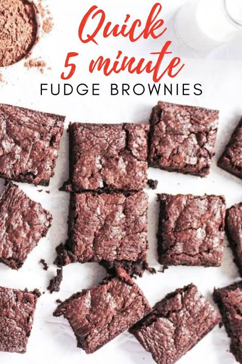 Delicious soft chewy best homemade easy fudge brownies. Make your own fudge brownies better than a mix. Easy quick brownie recipe. #foodtalkdaily Fudge Brownies From Scratch, Easy Fudge Brownies, Brownies Made With Cocoa Powder, Brownies With Cocoa Powder, Quick Brownie Recipe, Homemade Fudge Brownies, 5 Minute Fudge, Cocoa Powder Brownies, Fudge Brownie Recipe