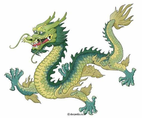 Green Imperial Dragon - notice the 5 toes! Chinese Dragon Drawing, Korean Dragon, Chinese Dragon Tattoos, Korean Painting, Asian Dragon, Dragon Illustration, Japanese Dragon, 수채화 그림, Dragon Artwork