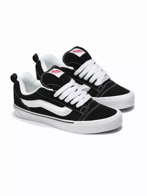 Finally, Vans Knu Skool is back in the best sizes. Size: 36-45. Visit streetworld.com. Dream Sneakers, Shoes Png, Vans Vault, Vans Skate, Vintage Sneakers, My Shopping List, Puma X, Vintage Branding, Back To School Outfits