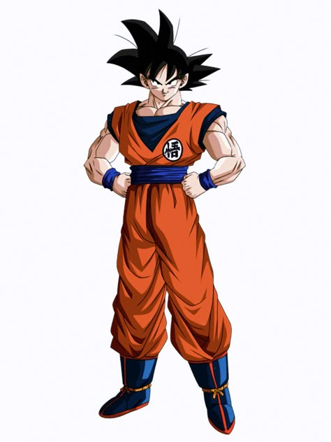 Goku Full Body Wallpaper, Goku Standing, Goku Face, Goku Images, Dragon Ball Characters, Goku Art, Dbz Drawings, Goku Manga, Goku Drawing