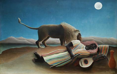 Henri Rousseau - Wikipedia Henry Rousseau, Rousseau Paintings, Henri Rousseau Paintings, Art Famous Paintings, Rousseau Art, Famous Artists Paintings, Collections Art, Art Baroque, Most Famous Paintings