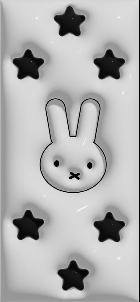 3d Miffy Wallpaper, 3d Black And White Wallpaper, Miffy Black And White Wallpaper, Black And White Sanrio Wallpaper, White Sanrio Wallpaper, Sanrio Dark Wallpaper, White And Black Wallpaper Aesthetic, 3d Wallpaper Iphone Dark, Y2k 3d Wallpaper