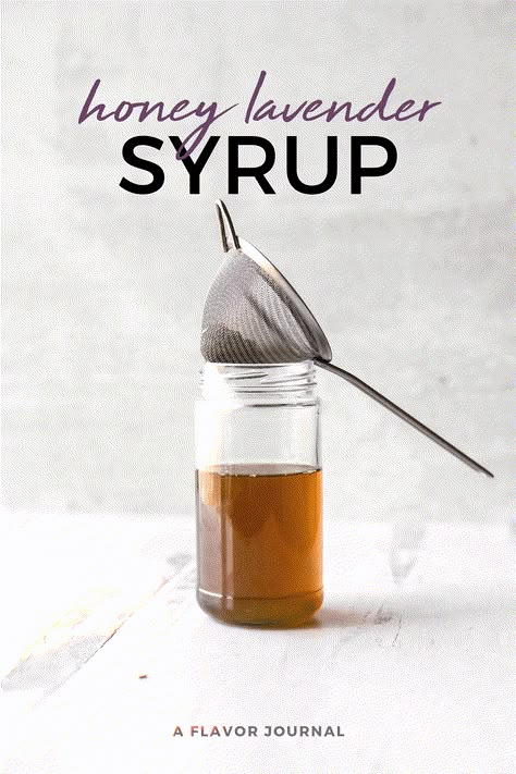 Lavender Honey Simple Syrup Recipe, Honey Lavender Coffee, Honey Lavender Simple Syrup, Honey Coffee Syrup, Honey Lavender Latte Recipe, Lavender Honey Recipe, Coffee Syrup Recipes, Honey Lavender Syrup, Honey Simple Syrup Recipe