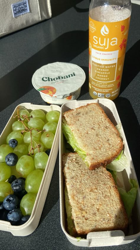 Healthy lunch| School| Lunch ideas Health Lunch For School, Ed Snack Ideas, Lunch Ideas Healthy School, Healthy Food Ideas School, Healthy Lunch Snacks For School, That Girl Lunch, Healthy Lunch School, School Snacks Healthy, Healthy Lunch For School