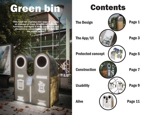 Public Smart Bin | Interaction Design Project Recycle Station, Recycling Station, Landscape And Urbanism Architecture, Urbanism Architecture, Green Bin, Public Space Design, Landscape And Urbanism, Waste Management, Trash Bin