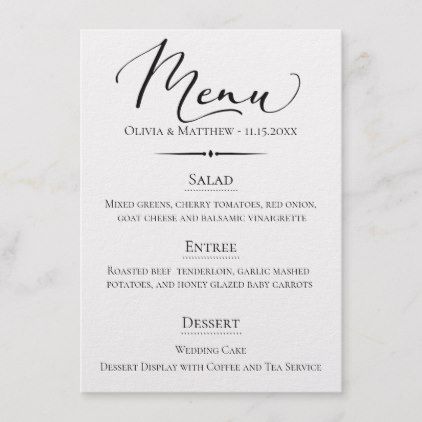 Chic Typography Wedding Menu - script gifts template templates diy customize personalize special Navy Wedding Colors, Chic Typography, Fall Wedding Color Schemes, Wedding Color Combinations, Floral Wedding Invitation Suite, Wedding Color Combos, Typography Wedding, Wedding Colors Blue, Dessert Display