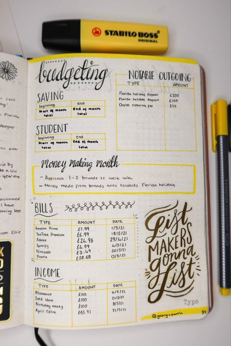 Money Folder Budget, Monthly Budget Journal Layout, Finance Bullet Journal Layout, Bullet Journal Beginning Pages 2023, Bujo Money Tracker, Budget Bullet Journal Layout, Budget Journaling, Budget Notebook Ideas, Monthly Budget Bullet Journal