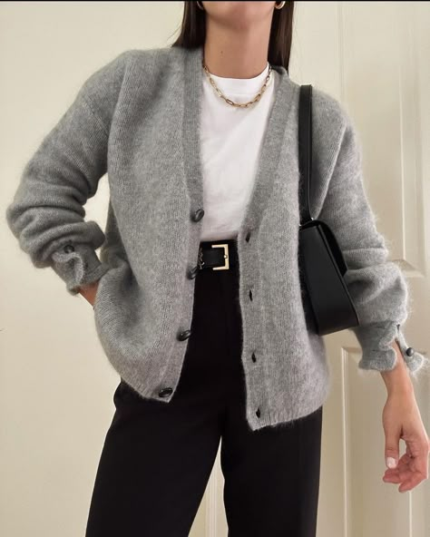 Gray Cardigan Outfit Fall, Outfits With Grey Cardigan, Cardigan Fall Outfit, Grey Sweater Outfit, Be Here Now, Teaching Assistant, Stylish Work Outfits, Cardigan Outfits, Casual Work Outfits