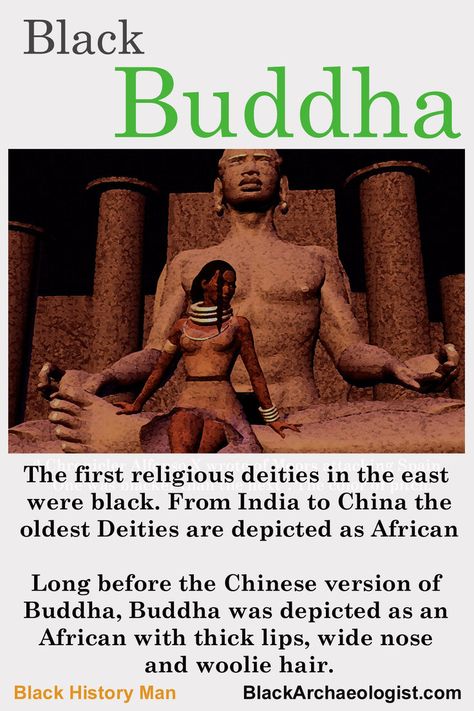 Black Pride Art, Asian Representation, African History Facts, Black Gods, Giant People, Black Buddha, African History Truths, Kemetic Spirituality, Religious Statues