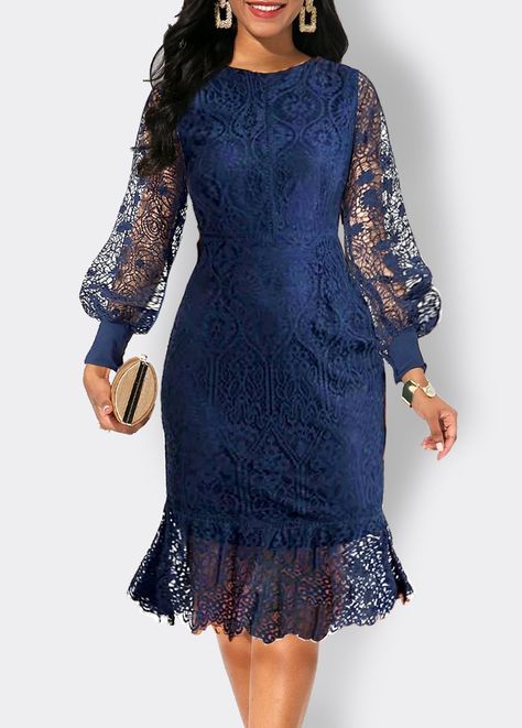 Dresses To Wear To Wedding, Dinner Dress Classy Elegant, Trendy Lace Dresses, Mom Attire, Dresses For Date Night, Navy Bodycon Dress, Lace Dress Classy, Bridesmaids Shoes, Classy Short Dresses