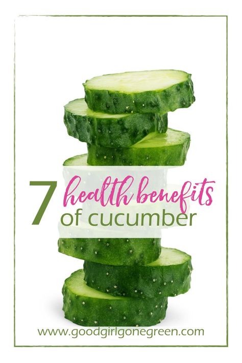 Health Benefits of Cucumbers | Good Girl Gone Green Punch For Kids, Benefits Of Cucumber, Cucumber Health Benefits, Cucumber Benefits, Cucumber Diet, Baking Soda Beauty Uses, Low Carb Diets, Healthy Fit, Fat Burning Foods