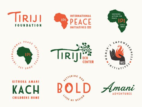 Ngo Branding Design, Nonprofit Logo Design Inspiration, Non Profit Logo Design, Nonprofit Logo Design, Non Profit Branding Design, Charity Logo Design Inspiration, Africa Logo Design, Non Profit Branding, African Branding